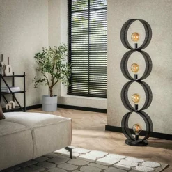 WoonStijl Vloerlamp 4L ring geperforeerd