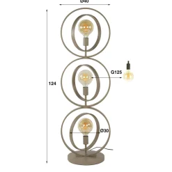 WoonStijl Vloerlamp Turn Around Beige
