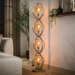 WoonStijl Vloerlamp Turn Around 4-lichts beige