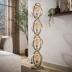 WoonStijl Vloerlamp Turn Around 4-lichts beige