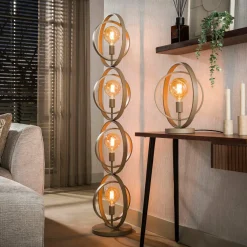 WoonStijl Vloerlamp Turn Around 4-lichts beige