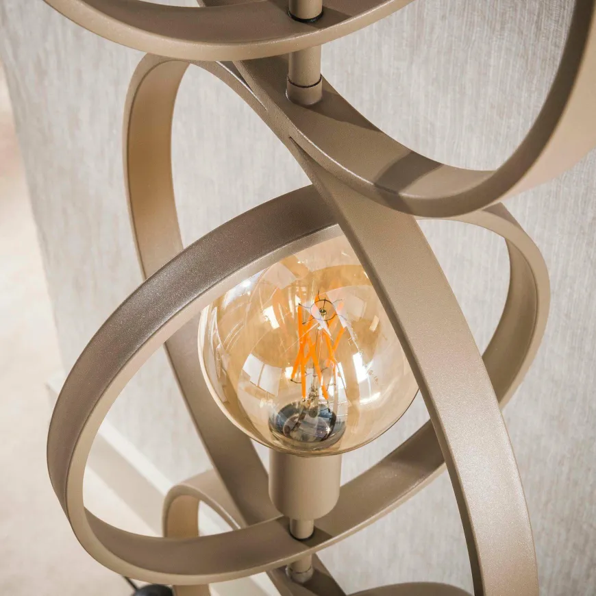 WoonStijl Vloerlamp Turn Around 4-lichts beige
