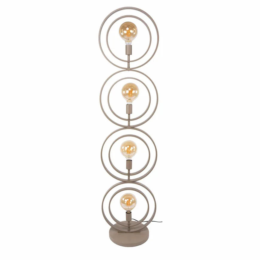 WoonStijl Vloerlamp Turn Around 4-lichts beige