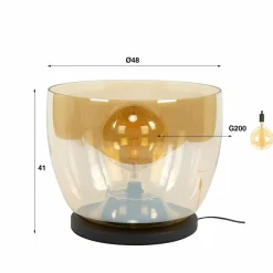 WoonStijl Vloerlamp UP XXL - Amber