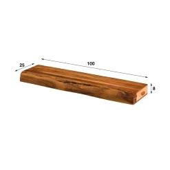 WoonStijl Wandplank 100 cm tree massief acacia naturel