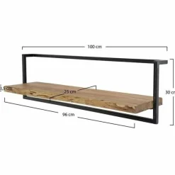 WoonStijl Wandplank Live Edge 100 cm