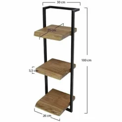 WoonStijl Wandplank Live Edge 30 cm, 100 hoog
