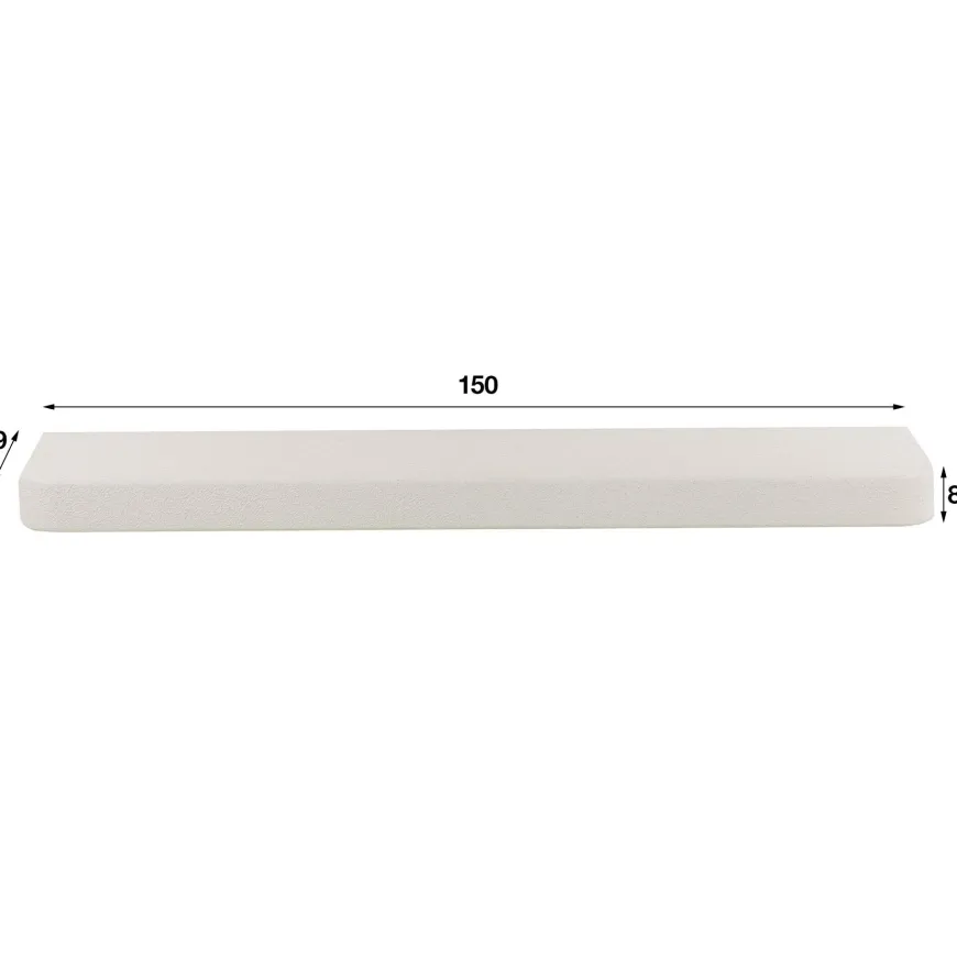 WoonStijl Wandplank Stone 150 cm