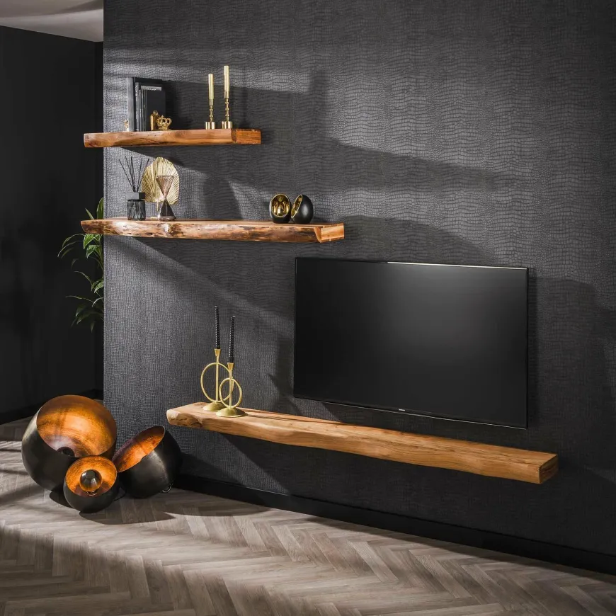 WoonStijl Wandplank Tree massief acacia 150 cm