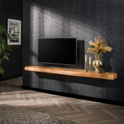 WoonStijl Wandplank Tree massief acacia 200 cm
