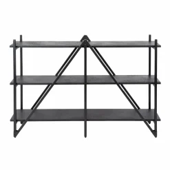 WoonStijl Wandrek 130cm 3 laags Piega Grijs