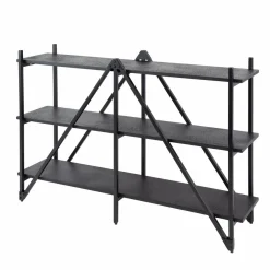 WoonStijl Wandrek 130cm 3 laags Piega Grijs