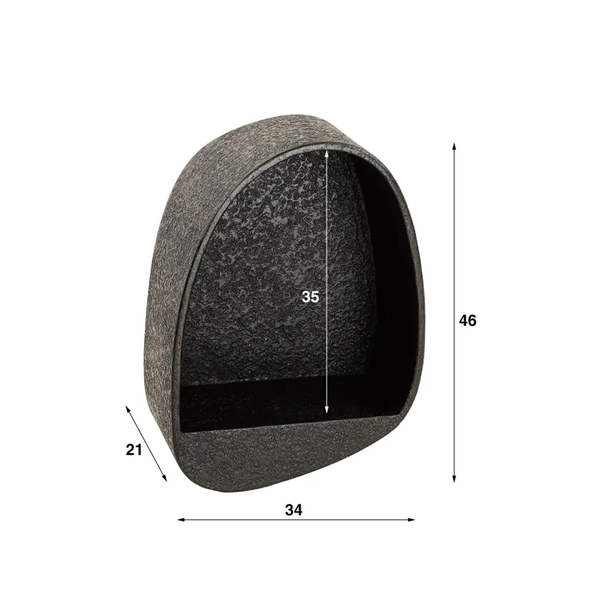 WoonStijl Wandschap metallic druppel