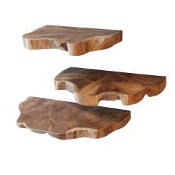 WoonStijl Wandschap natural line set van 3