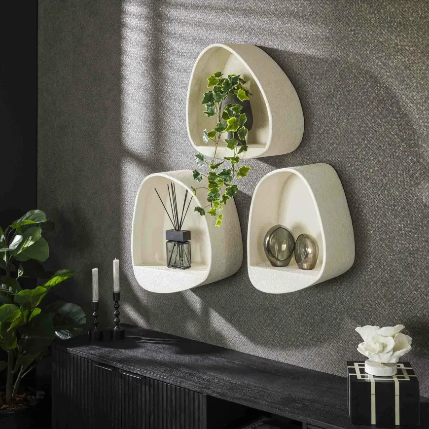 WoonStijl Wandschap Stone driehoek