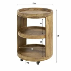 WoonStijl Wijntrolley Wave