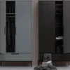 Woood Adam 2-deurs Kast Grenen Zwart [fsc]