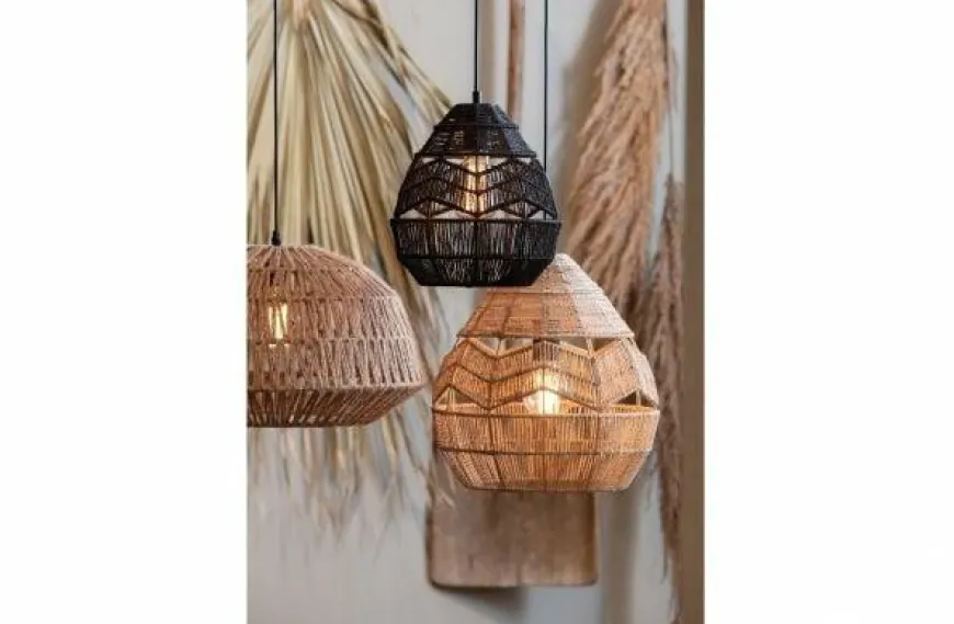 Woood Adelaide hanglamp zwart ø35cm