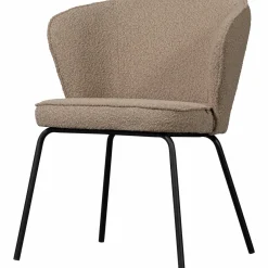 Woood Admit eetkamerstoel bouclé beige