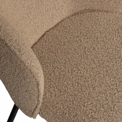Woood Admit eetkamerstoel bouclé beige