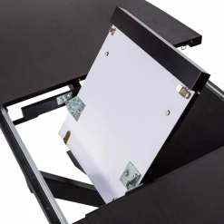 Woood Arros eettafel uitschuifbaar 180-220x90cm mdf zwart
