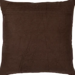 Woood Aziz kussens velvet bruin/naturel - set van 3