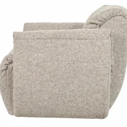 Woood Baggy draaifauteuil geweven stof naturel melange