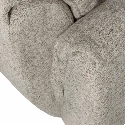 Woood Baggy draaifauteuil geweven stof naturel melange