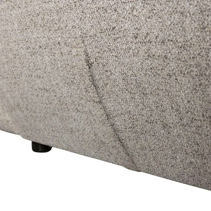 Woood Baggy draaifauteuil geweven stof naturel melange