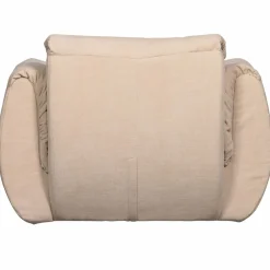 Woood Baggy draaifauteuil geweven chenille zand