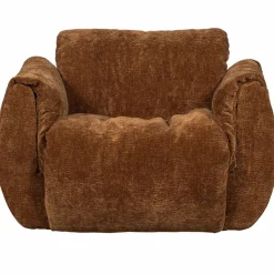 Woood Baggy draaifauteuil 3d chenille middenbruin