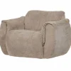 Woood Baggy draaifauteuil 3d chenille zand