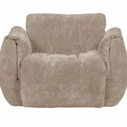 Woood Baggy draaifauteuil 3d chenille zand