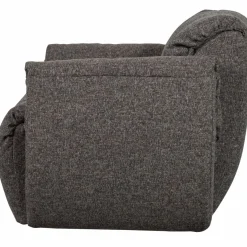 Woood Baggy draaifauteuil geweven stof warmgrijs melange