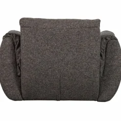 Woood Baggy draaifauteuil geweven stof warmgrijs melange
