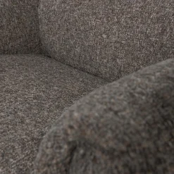 Woood Baggy draaifauteuil geweven stof warmgrijs melange