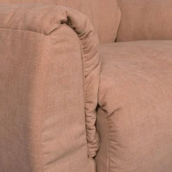 Woood Baggy draaifauteuil geweven chenille oudroze