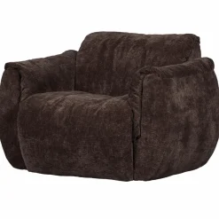 Woood Baggy draaifauteuil 3d chenille donkerbruin