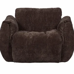 Woood Baggy draaifauteuil 3d chenille donkerbruin