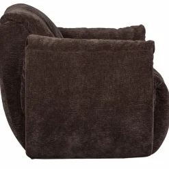 Woood Baggy draaifauteuil 3d chenille donkerbruin