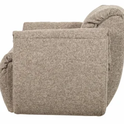 Woood Baggy draaifauteuil geweven stof bruin melange