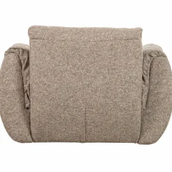 Woood Baggy draaifauteuil geweven stof bruin melange