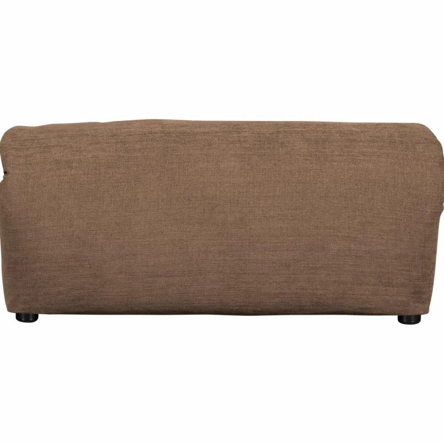 Woood Baggy hocker geweven chenille bruin