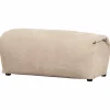 Woood Baggy hocker geweven chenille zand