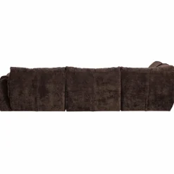Woood Baggy hoekbank links 3d chenille donkerbruin