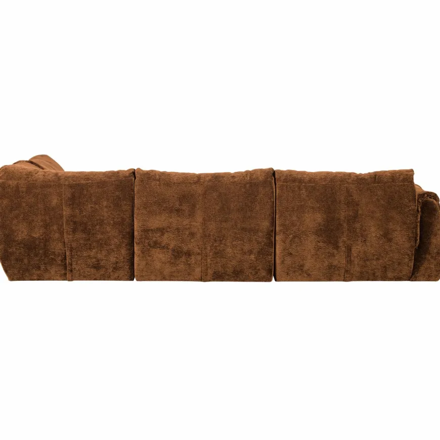 Woood Baggy hoekbank rechts 3d chenille middenbruin