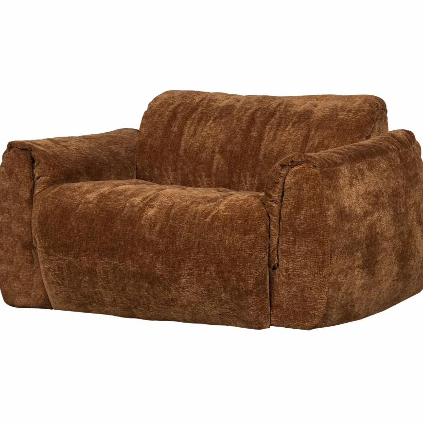 Woood Baggy loveseat 3d chenille middenbruin