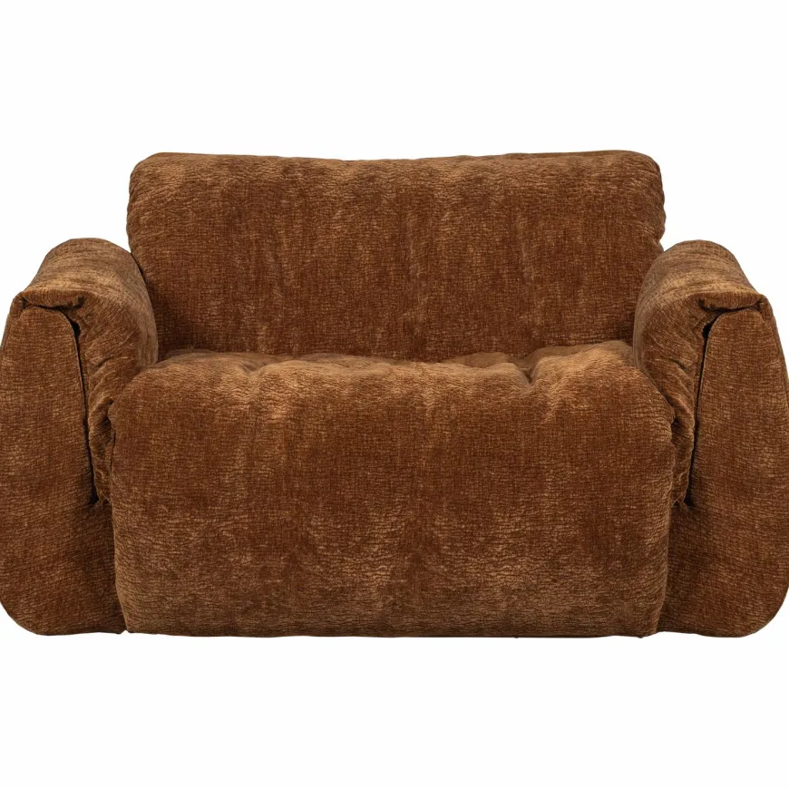 Woood Baggy loveseat 3d chenille middenbruin