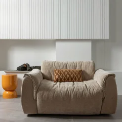Woood Baggy loveseat 3d chenille zand