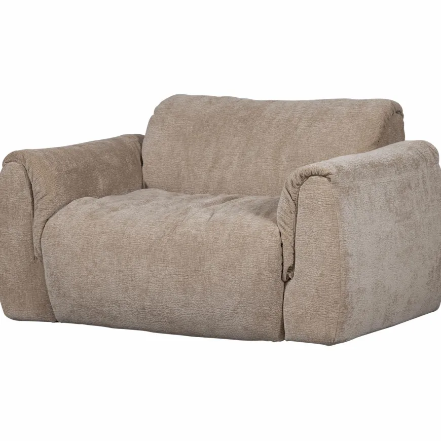 Woood Baggy loveseat 3d chenille zand